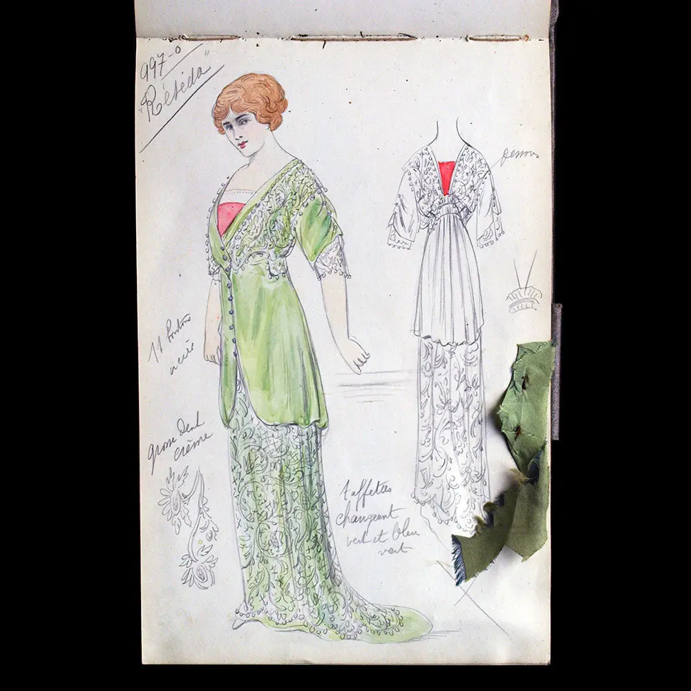 Redfern - Ensemble De Dessins De 47 Modèles Pour L'été 1912 2