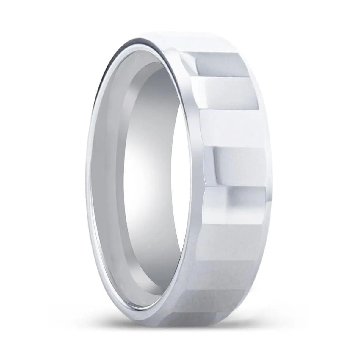 Reflector | Tungsten Ring, Faceted Polished Center, Polished Beveled Edges 1