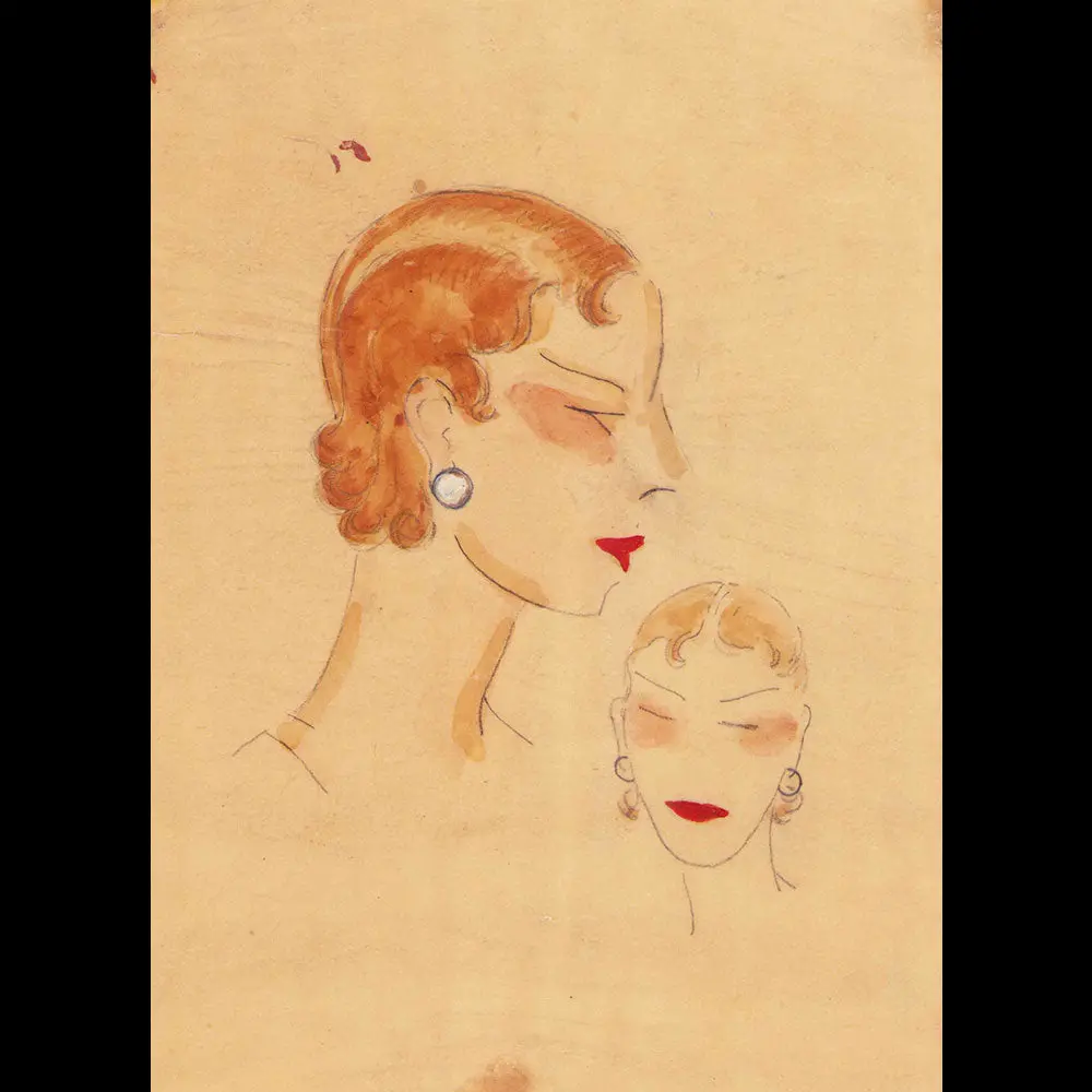 René Hubert - Salomé, Dessin (1930S) 1