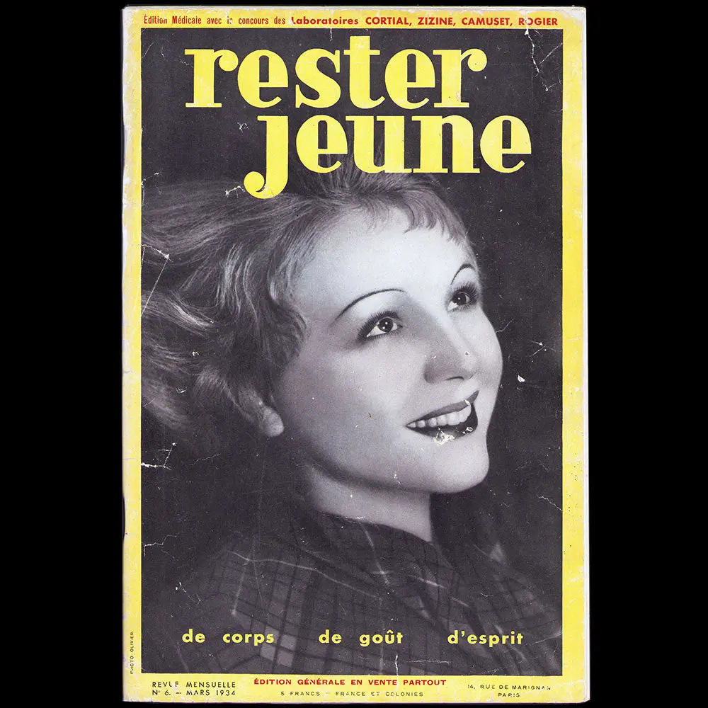 Rester Jeune, Mars 1934 Couverture D'olivier 1