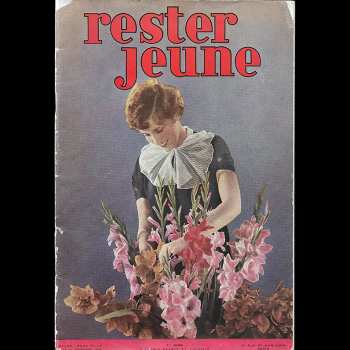 Rester Jeune, Novembre 1934, Couverture De Georges Saad 1