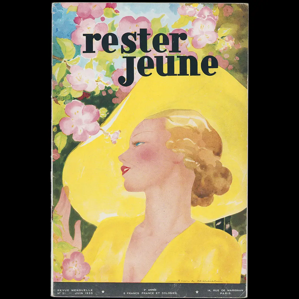 Rester Jeune, Juin 1935, Couverture De Jean Adrien Mercier 1