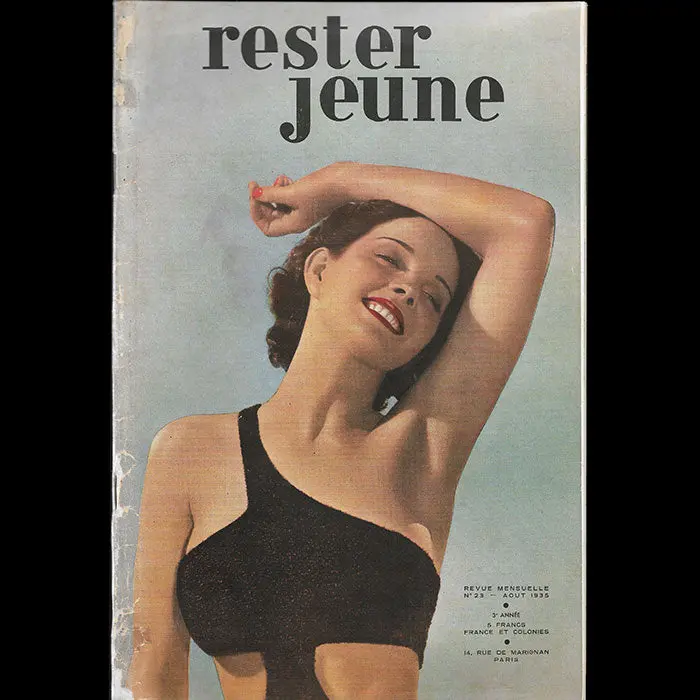 Rester Jeune, Août 1935, Couverture De Georges Saad 1