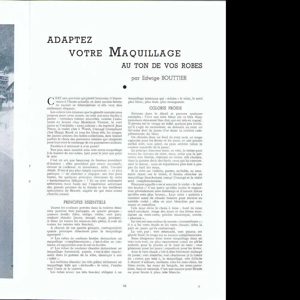 Rester Jeune, Avril 1936 2