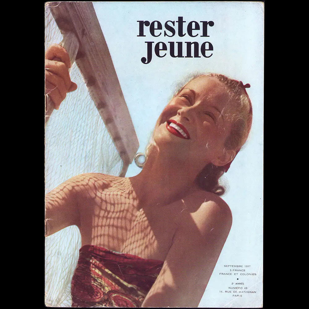 Rester Jeune, Septembre 1937, Couverture De Fonssagrives 1