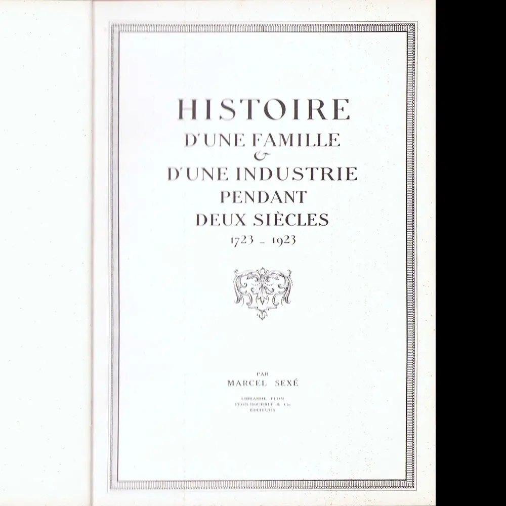 Revillon - Histoire D'une Famille Et D'une Industrie Pendant Deux Siècles 1723-1923 (1923) 2