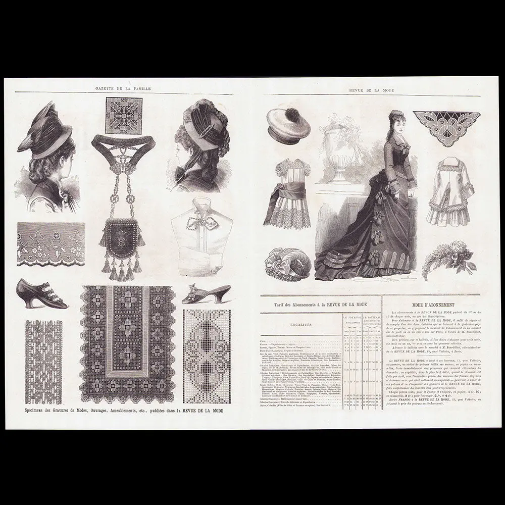 La Revue De La Mode - Document De Présentation Et D'abonnement (1876) 2