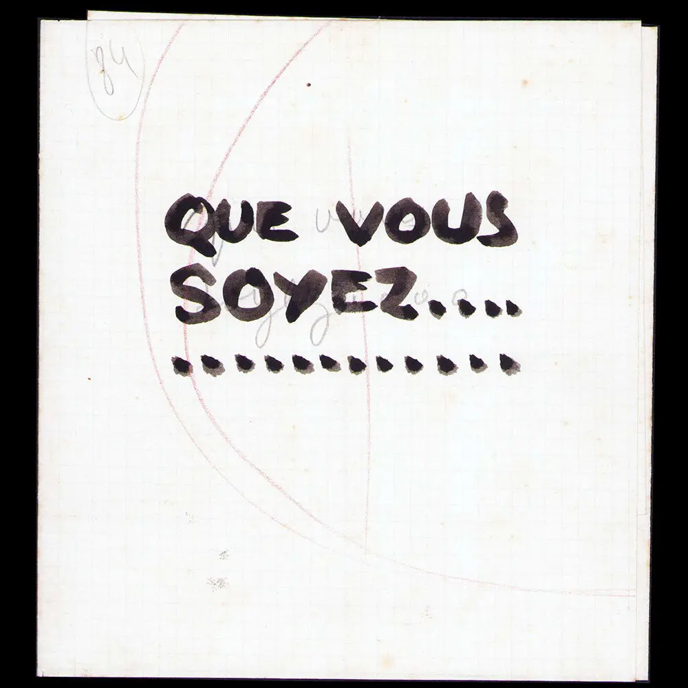 Ribby - Que Vous Soyez..., Projet De Dépliant Publicitaire, Dessin D'edouard Saunier (1910S) 2