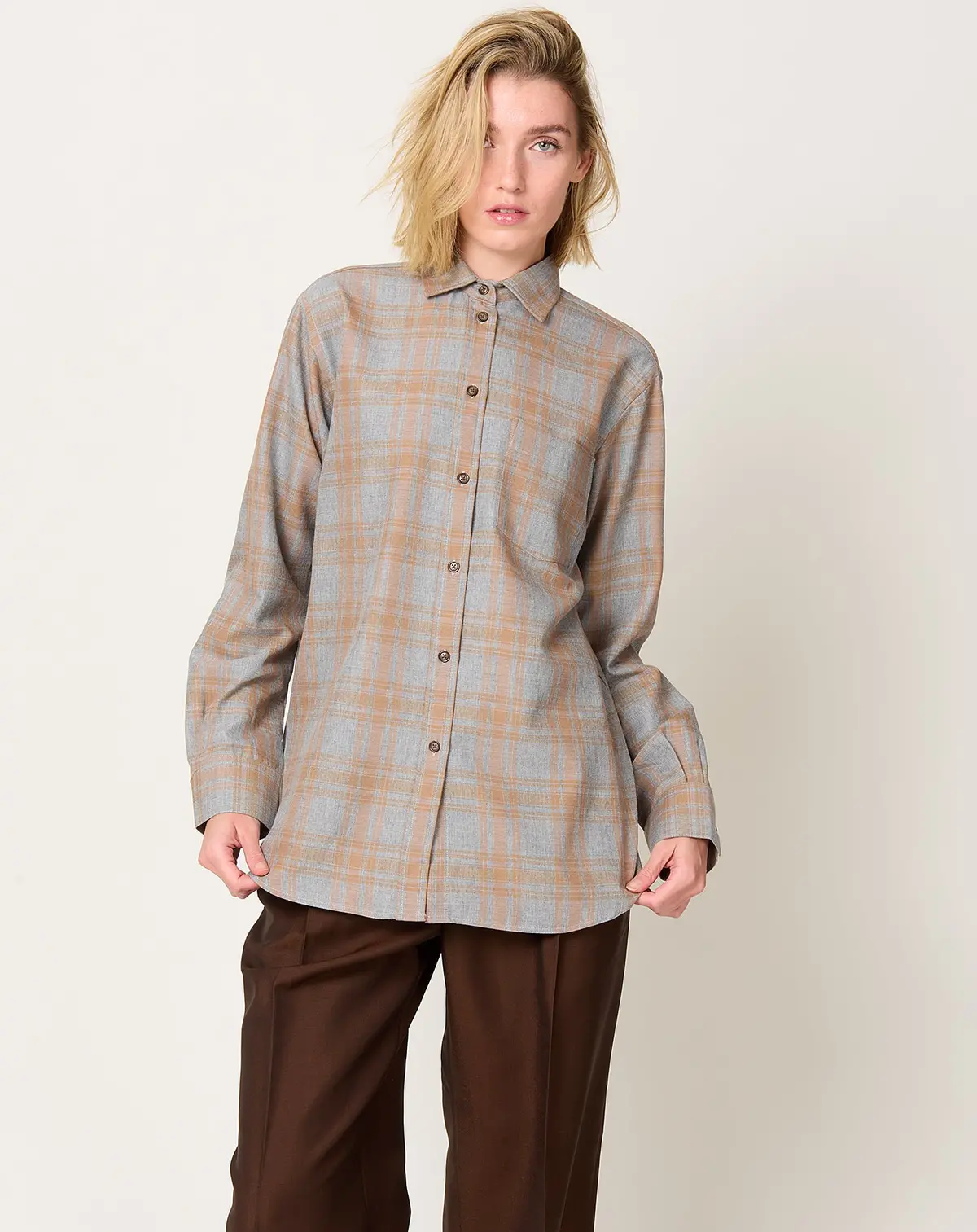 Powder Check Shirt 1