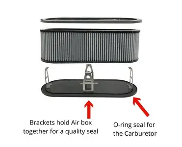 Randy's 5" Sprintcar Air Box Bracket Set 1
