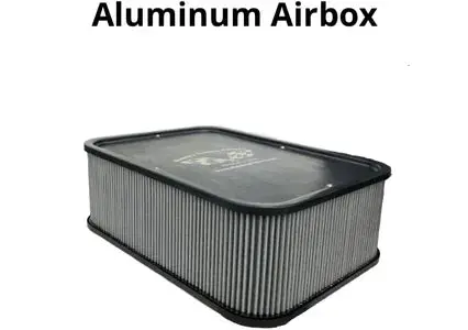 Randy's 6" X 2.75" Sprintcar Carbon Airbox Assembly 1