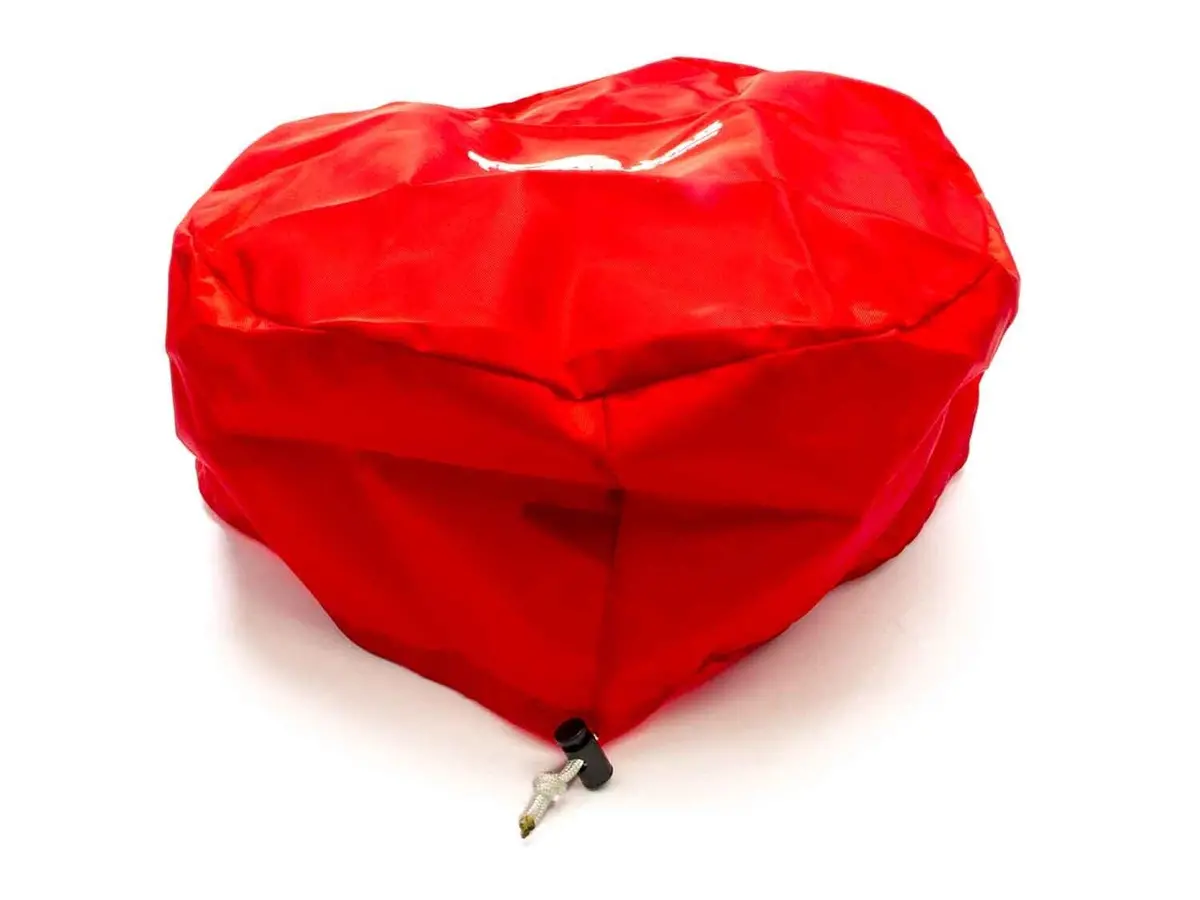 Outerwear Scrub Bag Suit 14" Round Air Filters, Red 1