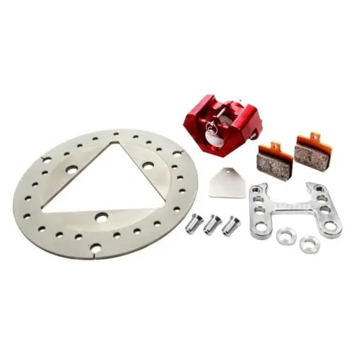 Red Devil L/F Ti Brake Kit - Red 1