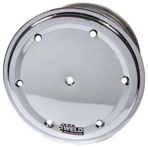Weld Sprint Direct Mount Front Wheel 15" X 8" X 4" With Bead-Loc - 6 Dzus Cover - Polished 1