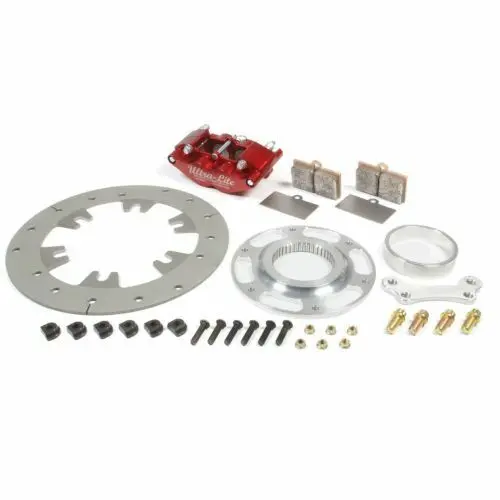 Red Devil Right/Left Rear Ti Brake Kit - Red 1