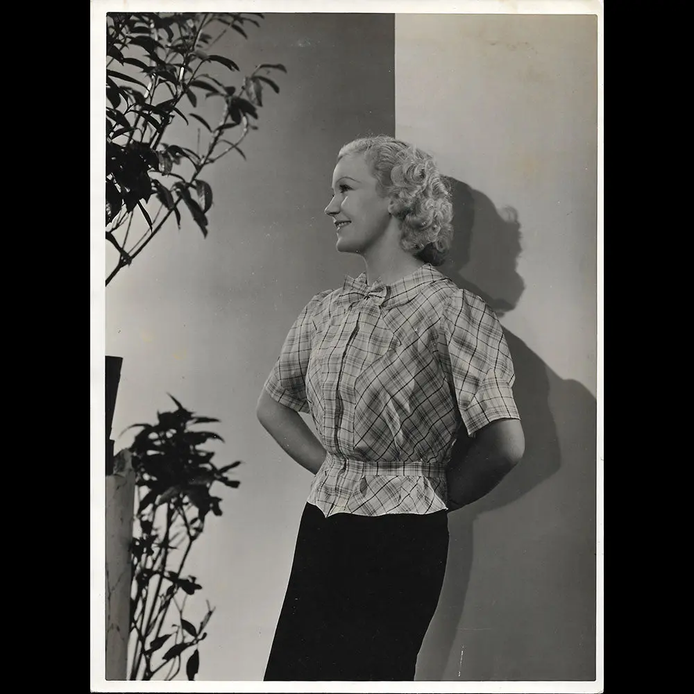 Ensemble Porté Par Amy Colin, Miss Paris 1935, Tirage De Georges Saad 1