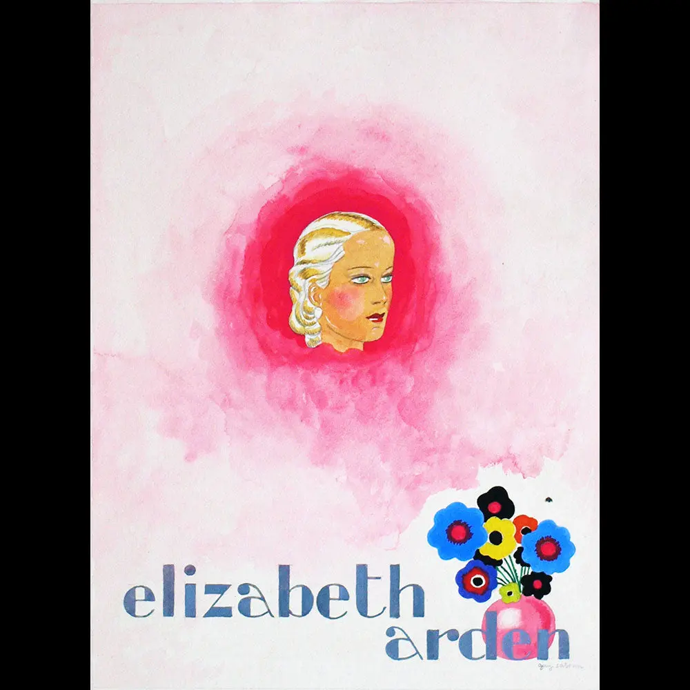 Elizabeth Arden - Projet De Publicité Par Guy Sabran (Circa 1935) 1