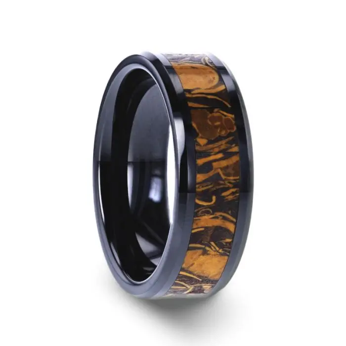 Sahara | Ceramic Ring Sanskrit Stone Inlay 1