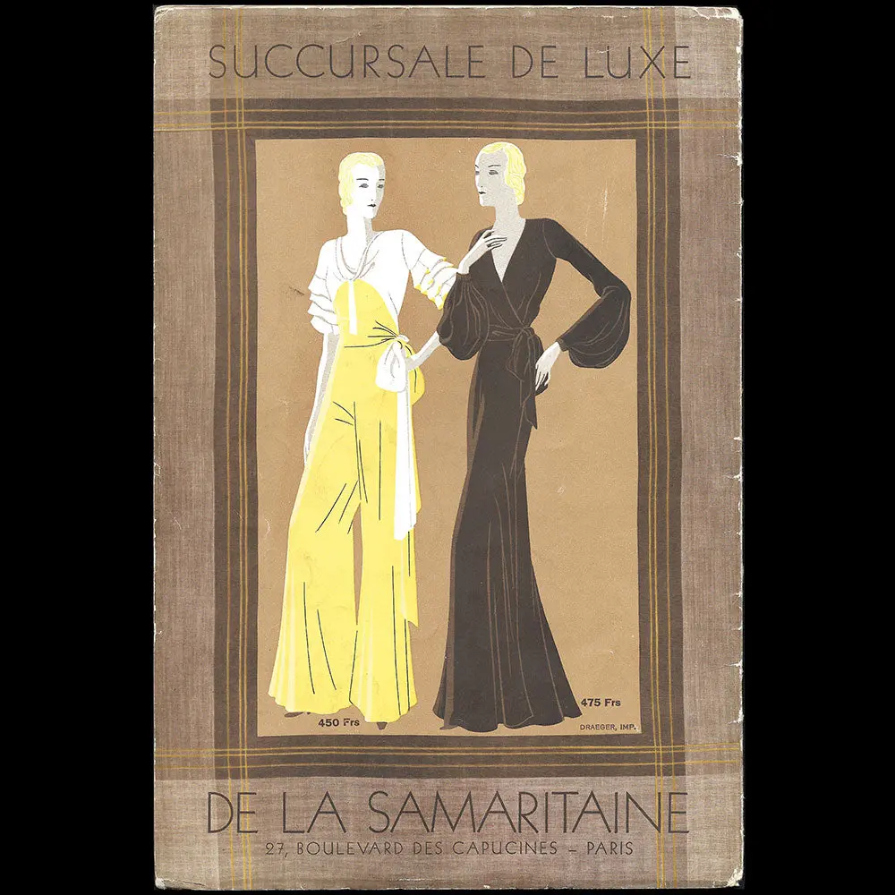 Succursale De Luxe De La Samaritaine, Couverture De Benigni (1933) 2
