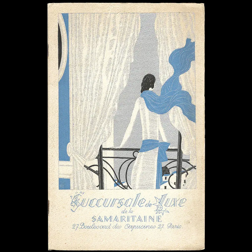 Succursale De Luxe De La Samaritaine - Catalogue De Lingerie, Couverture De Pierre Mourgue  (1920S) 1