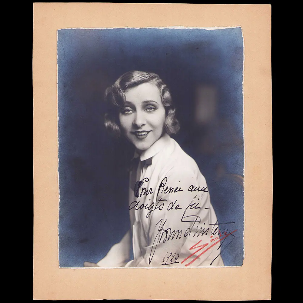 Lanvin - Yvonne Printemps, Portrait Par Sasha Stone (1929) 1