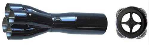 Schoenfeld 2 1/4" - 2 3/4" - 3.5" 4 Into 1 Merge Collector 1