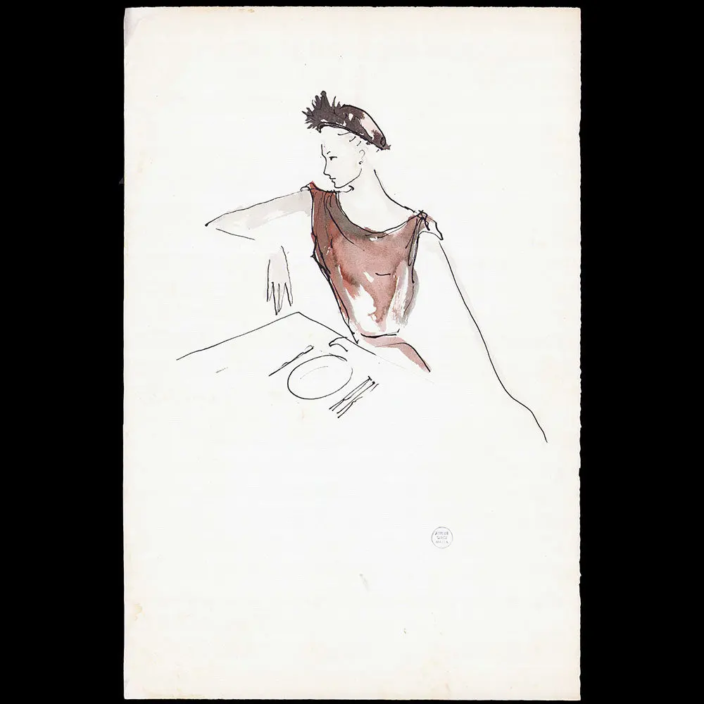 Serge Matta - Robe De Dîner Pour Schiaparelli (1950-1954) 1