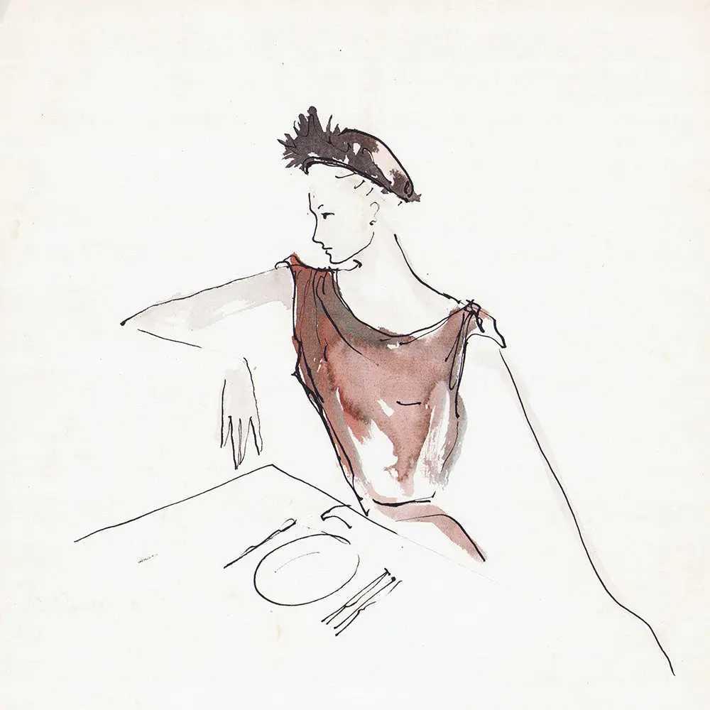 Serge Matta - Robe De Dîner Pour Schiaparelli (1950-1954) 2