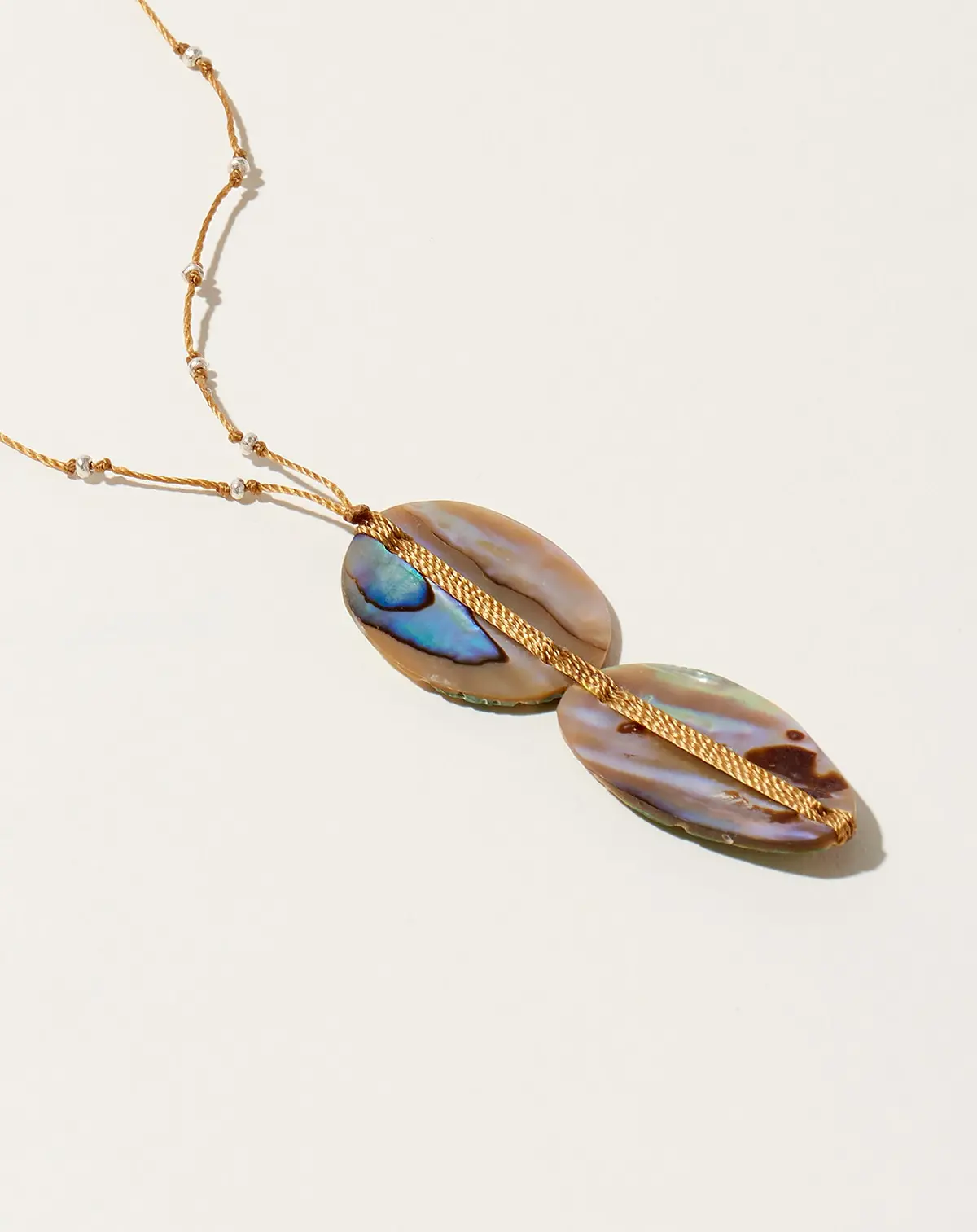 Woven Abalone Necklace 1