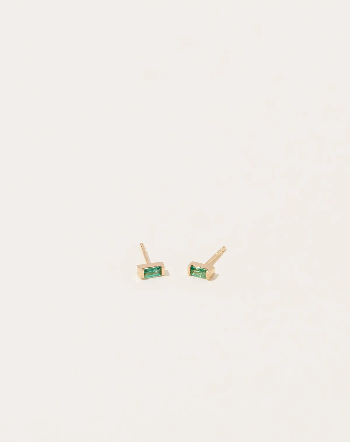 Galana Stud With Emeralds In 14K Yellow Gold 1