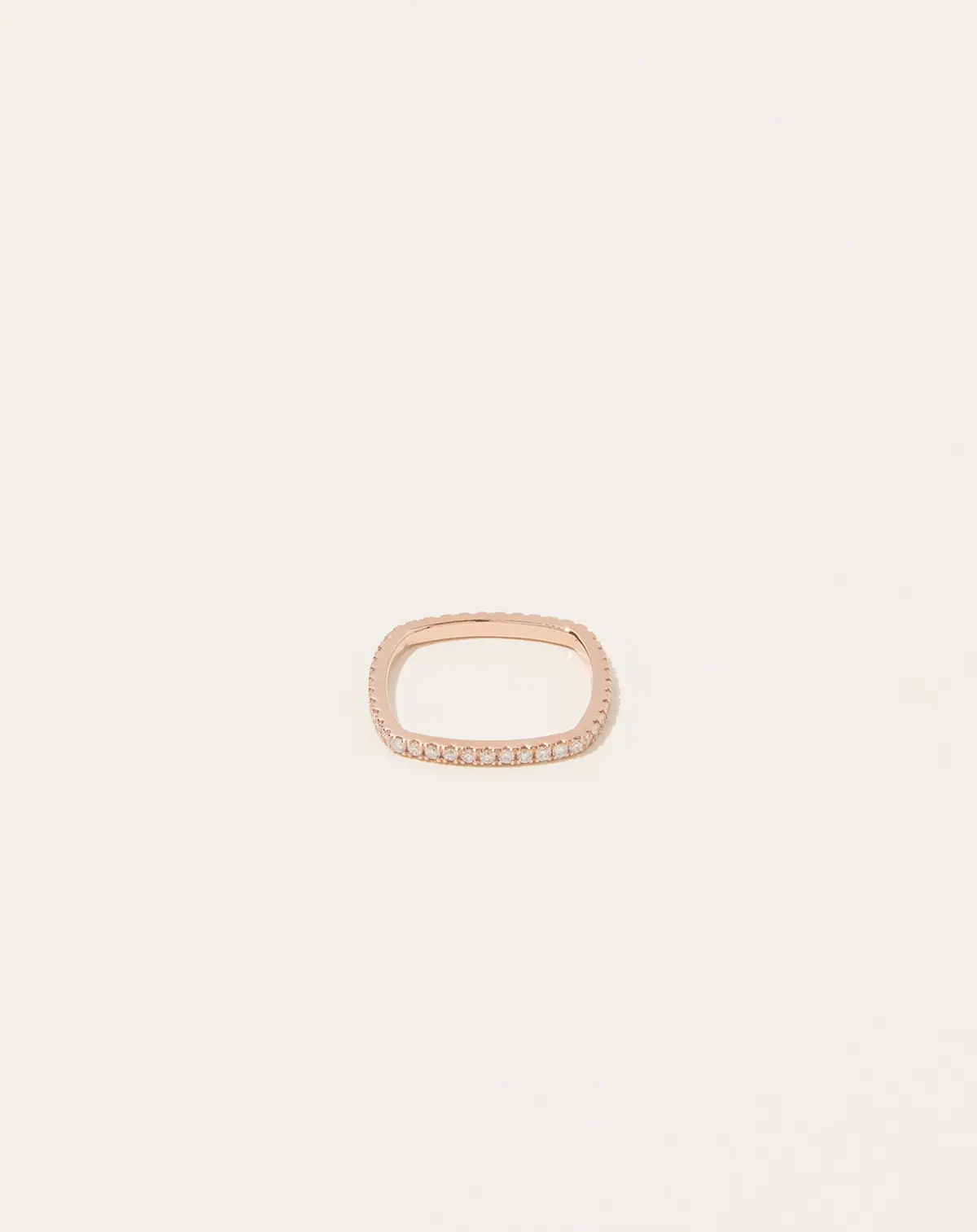 Kare Eternity Diamond Band In 14K Rose Gold 1