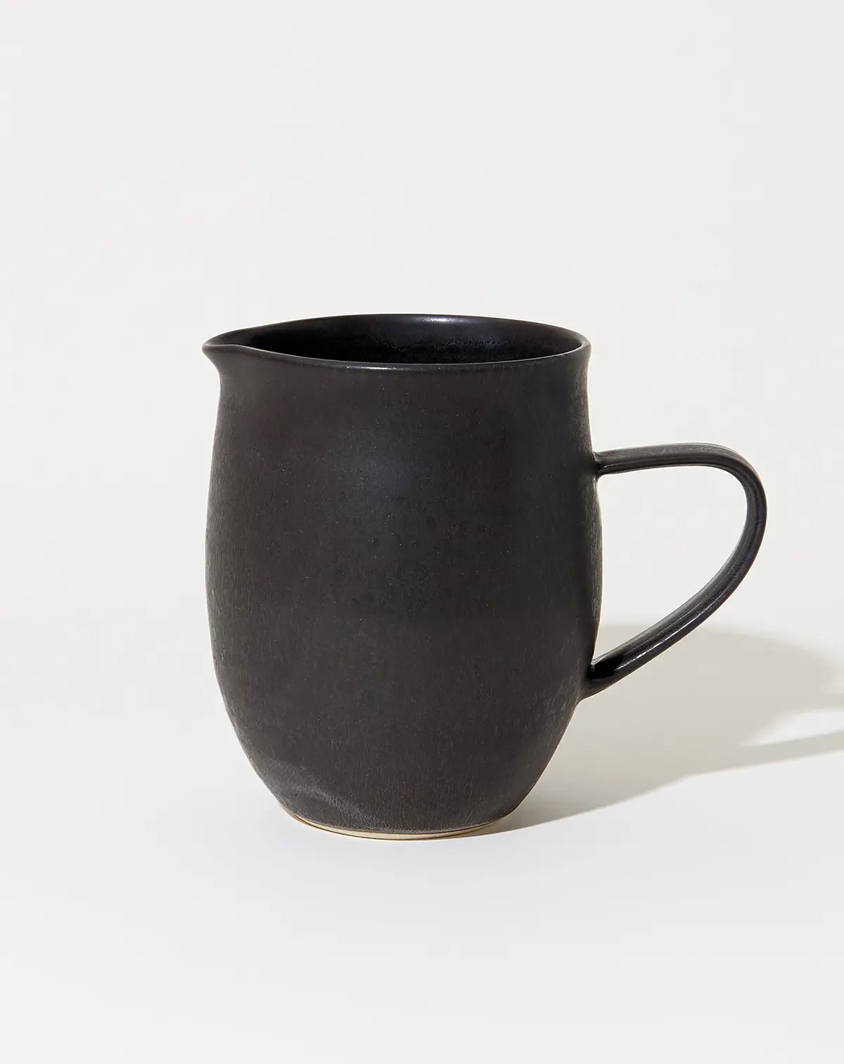 Farmhouse Pitcher In Satin Black 1