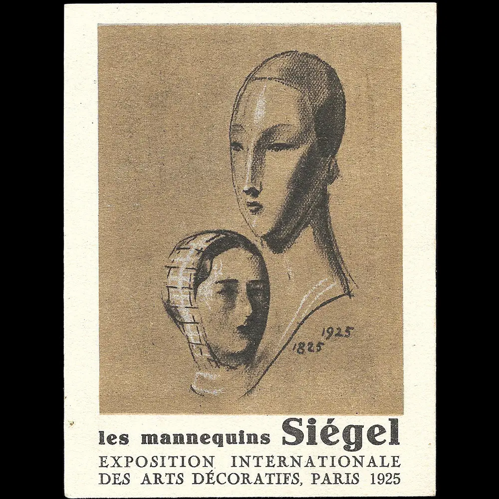 Siegel - Exposition Des Arts Décoratifs Industriels À Paris En 1925, Carte De La Maison De Mannequins (1925) 1