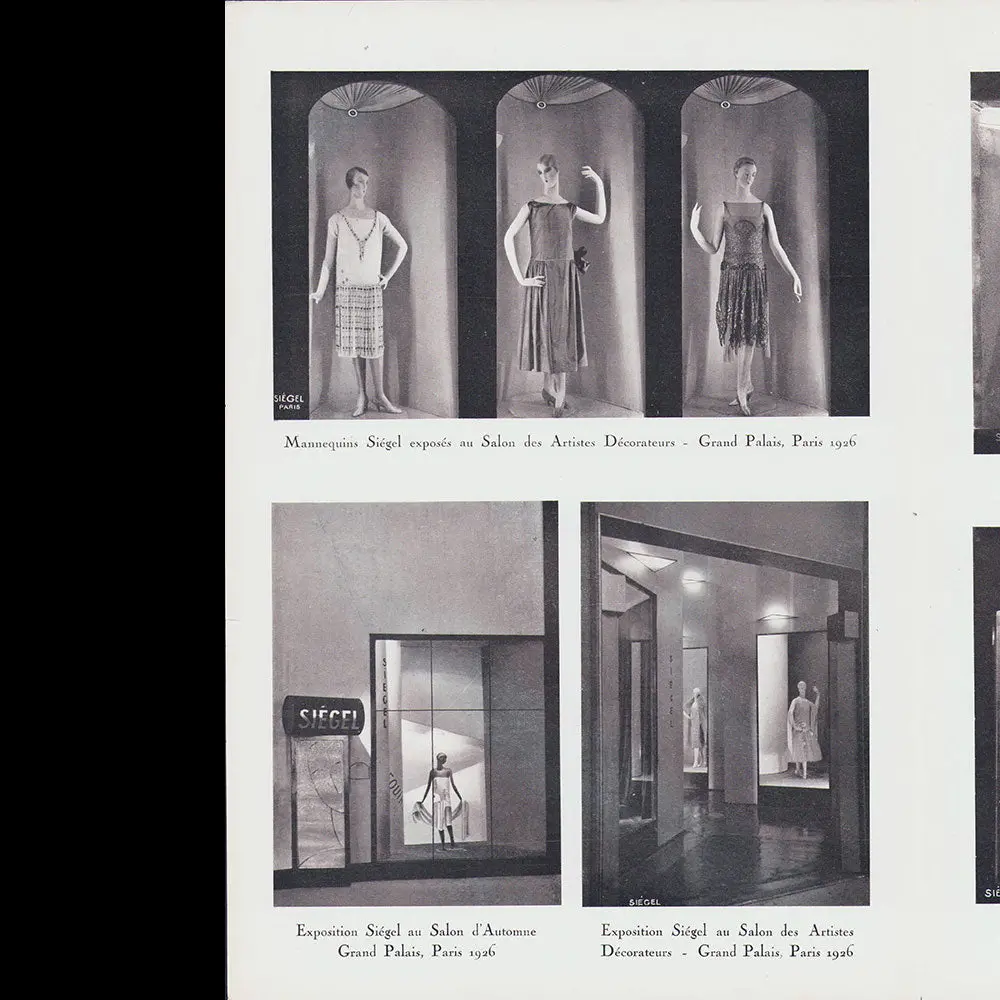 Siégel - Document Publicitaire De La Maison De Mannequins (1926) 2