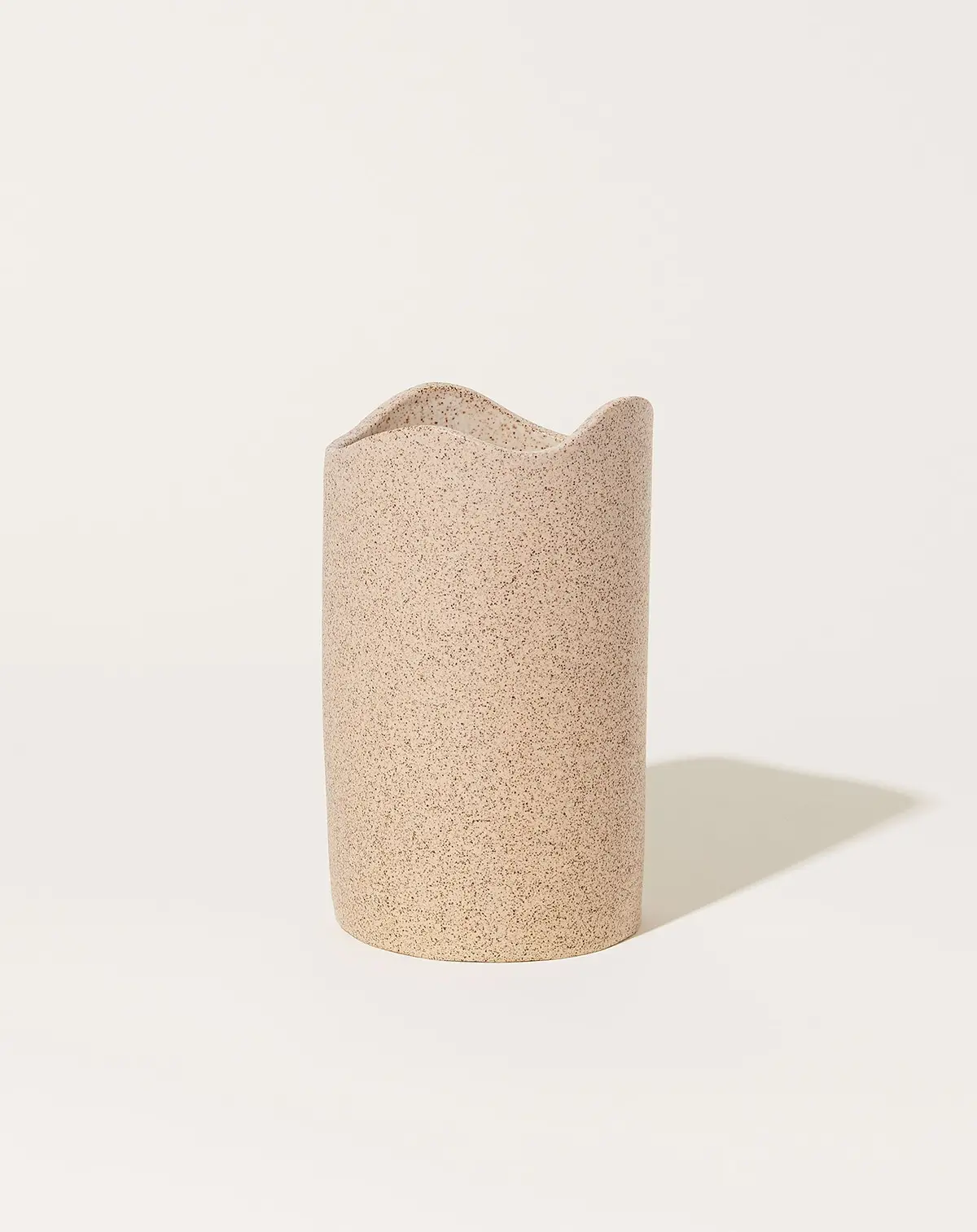 Swell Utensil Holder In Speckled White 1
