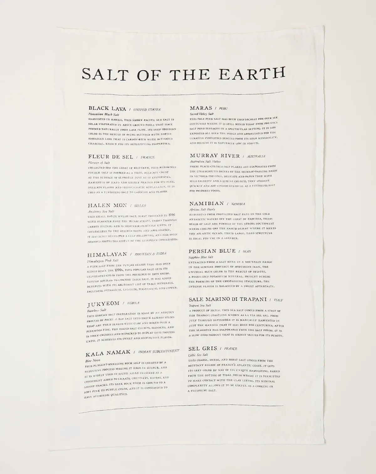 Salt Of The Earth Tea Towel 1