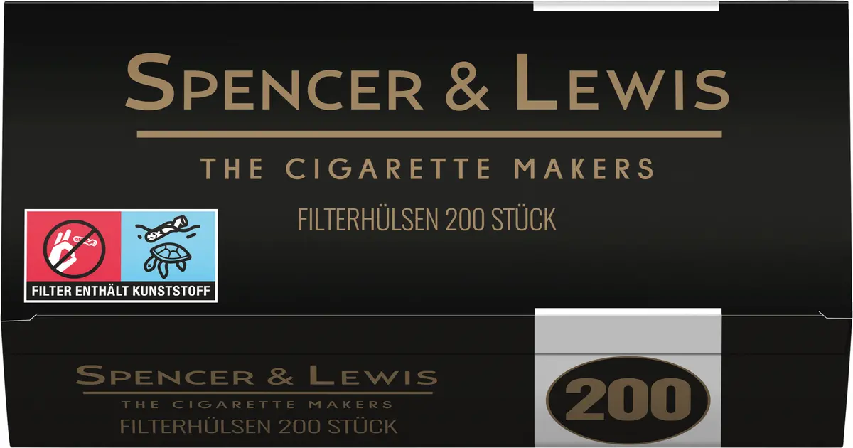 Spencer & Lewis Zigarettenhülsen 200 Stück 1