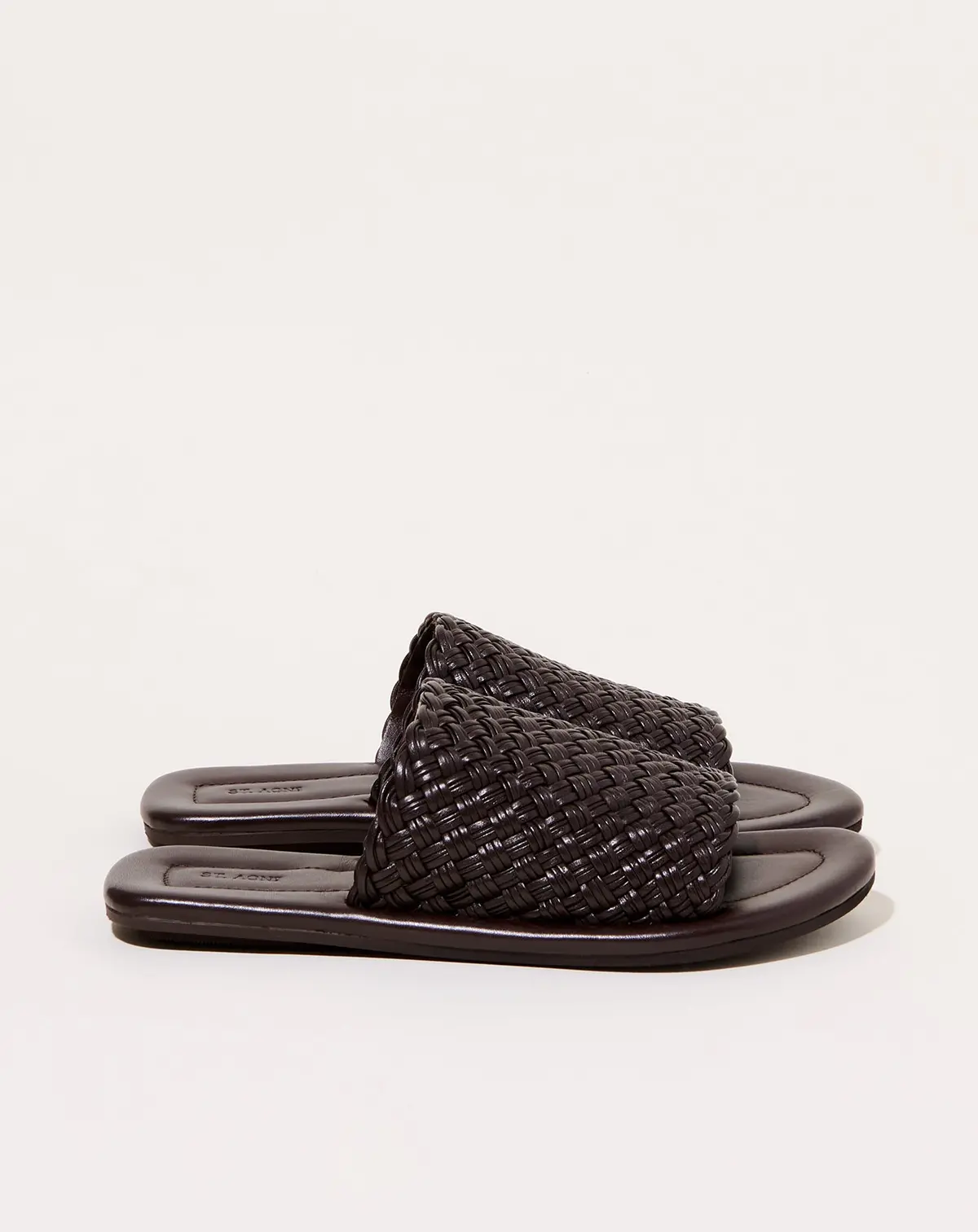 Woven Minimal Slide In Chocolate 1