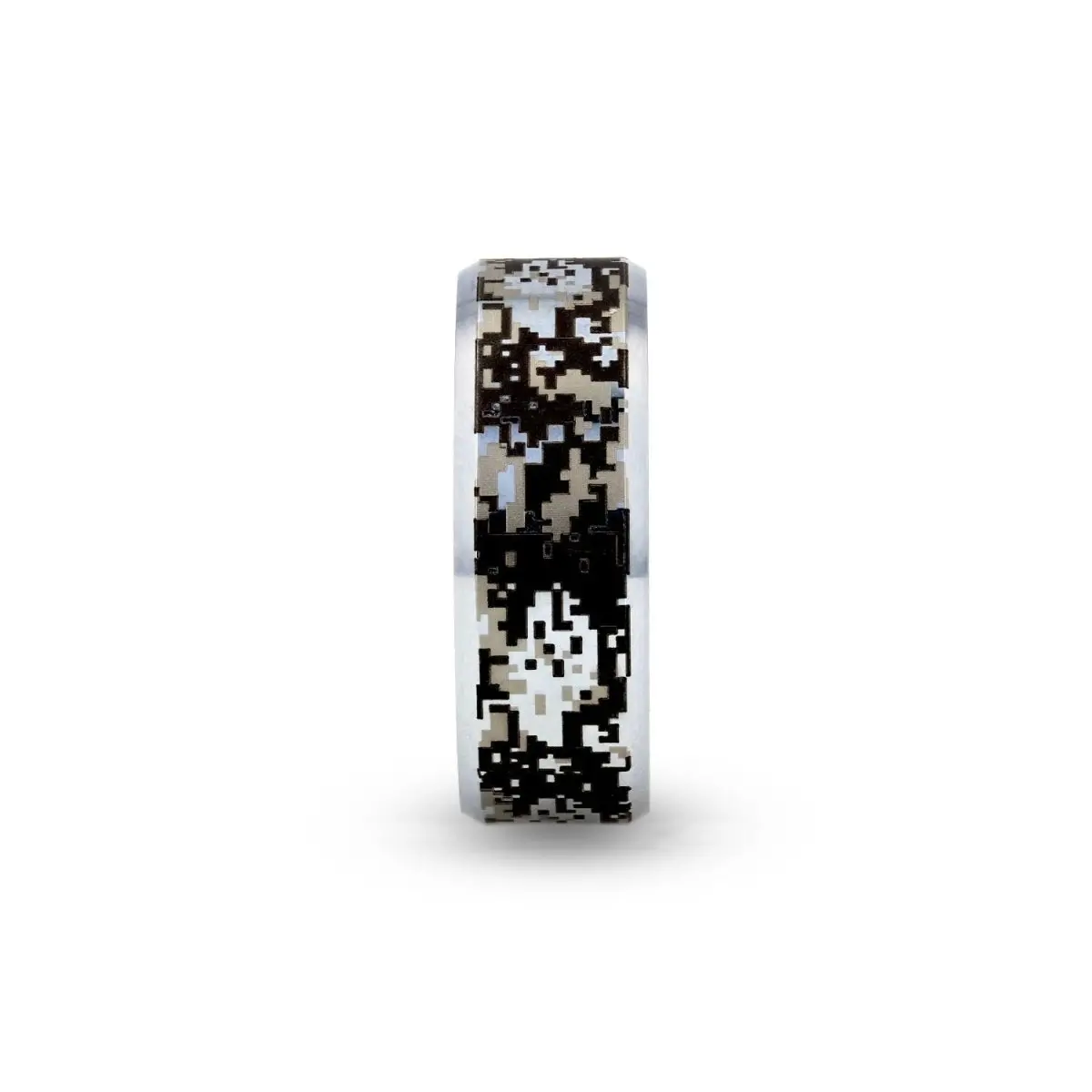 Stealth | Tungsten Ring Engraved Digital Camouflage 2