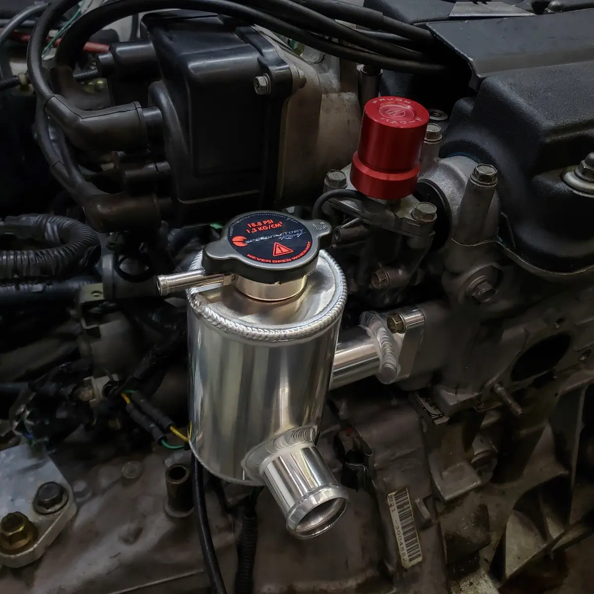 Speedfactory Racing Honda/Acura B-Series Street Series Cooling System Fill Pots 4