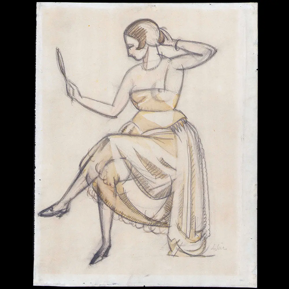 Louis Sue - Femme Se Coiffant, L'élégante Au Miroir (1921) 2