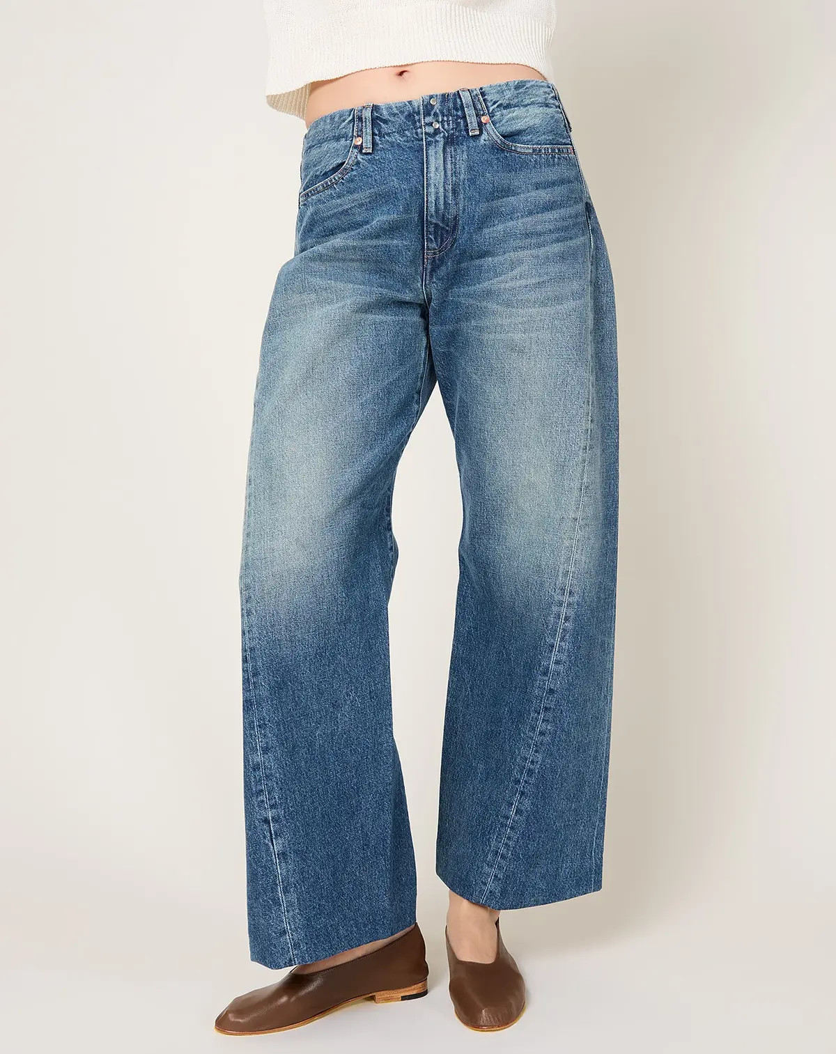Boy Jean Trousers In Vintage Mid Blue 1
