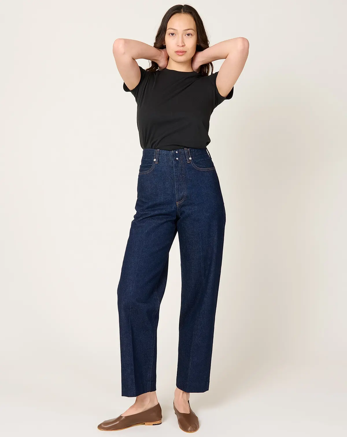 The Jean Trousers In Rinse Blue 1