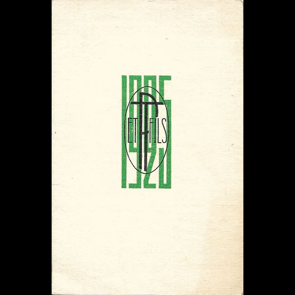 Raymond Templier - Carte De La Maison De Joaillerie Pour L'exposition Des Arts Décoratifs (1925) 1