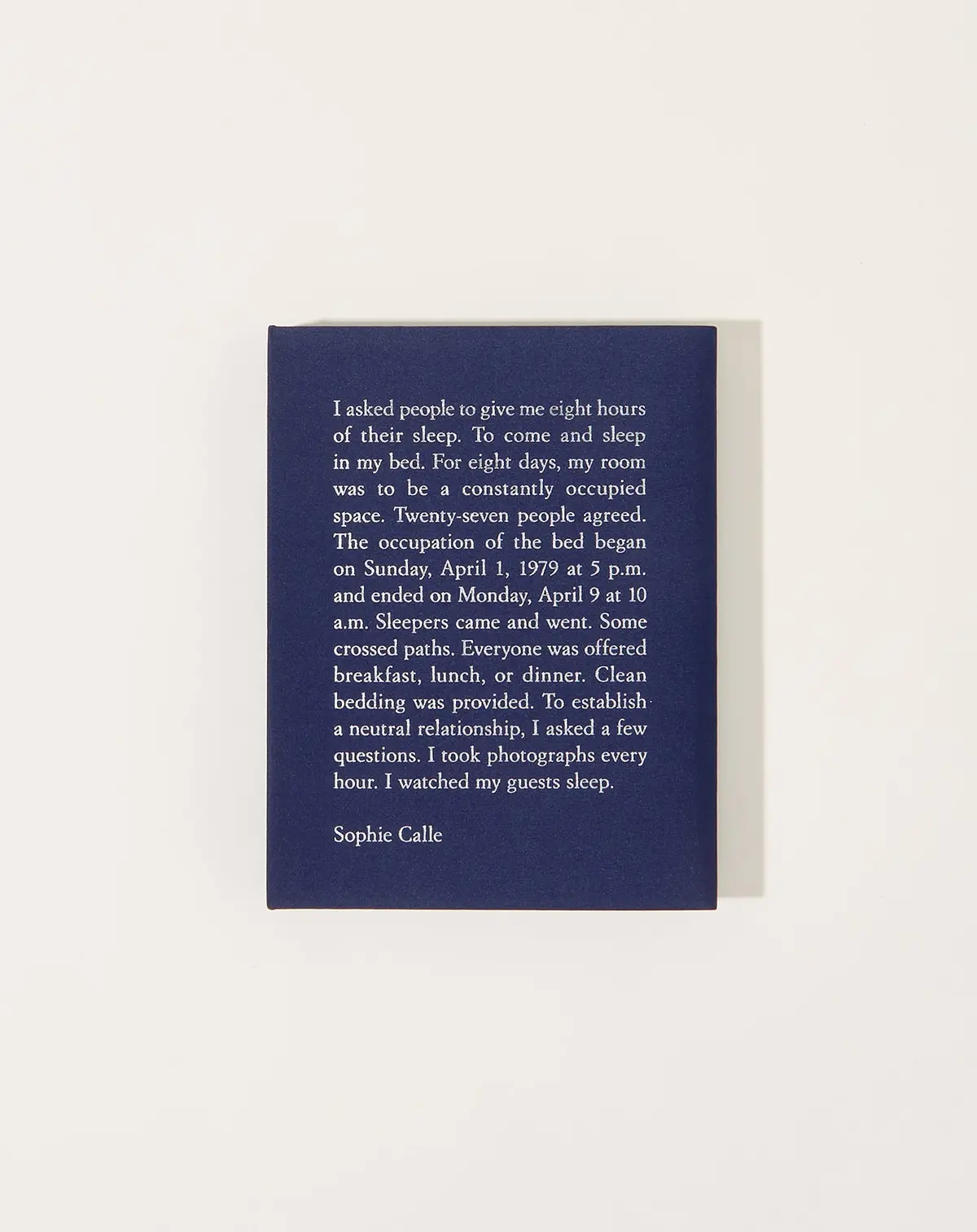 Sophie Calle: The Sleepers 1