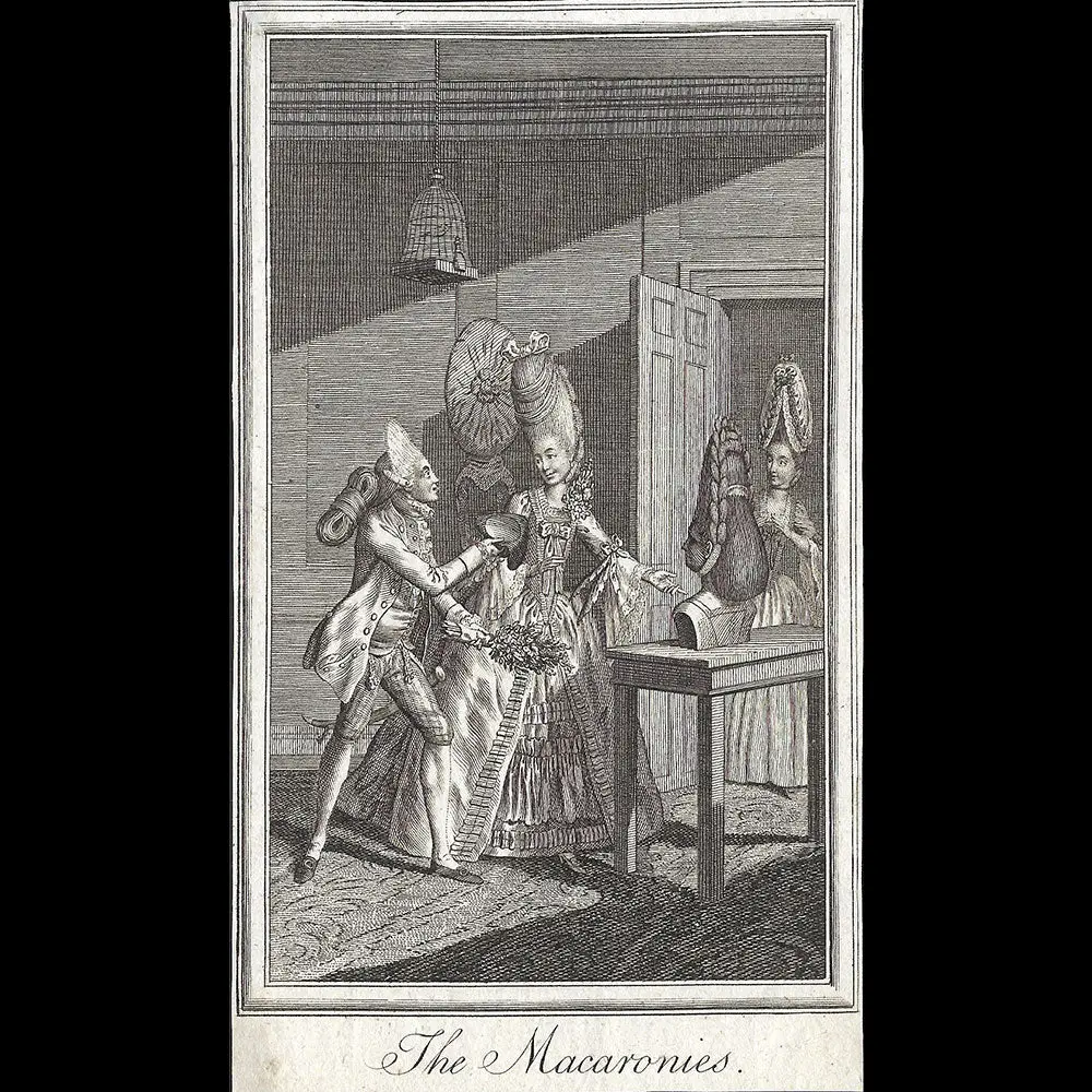 Lady's Magazine - The Macaronies (1773) 1