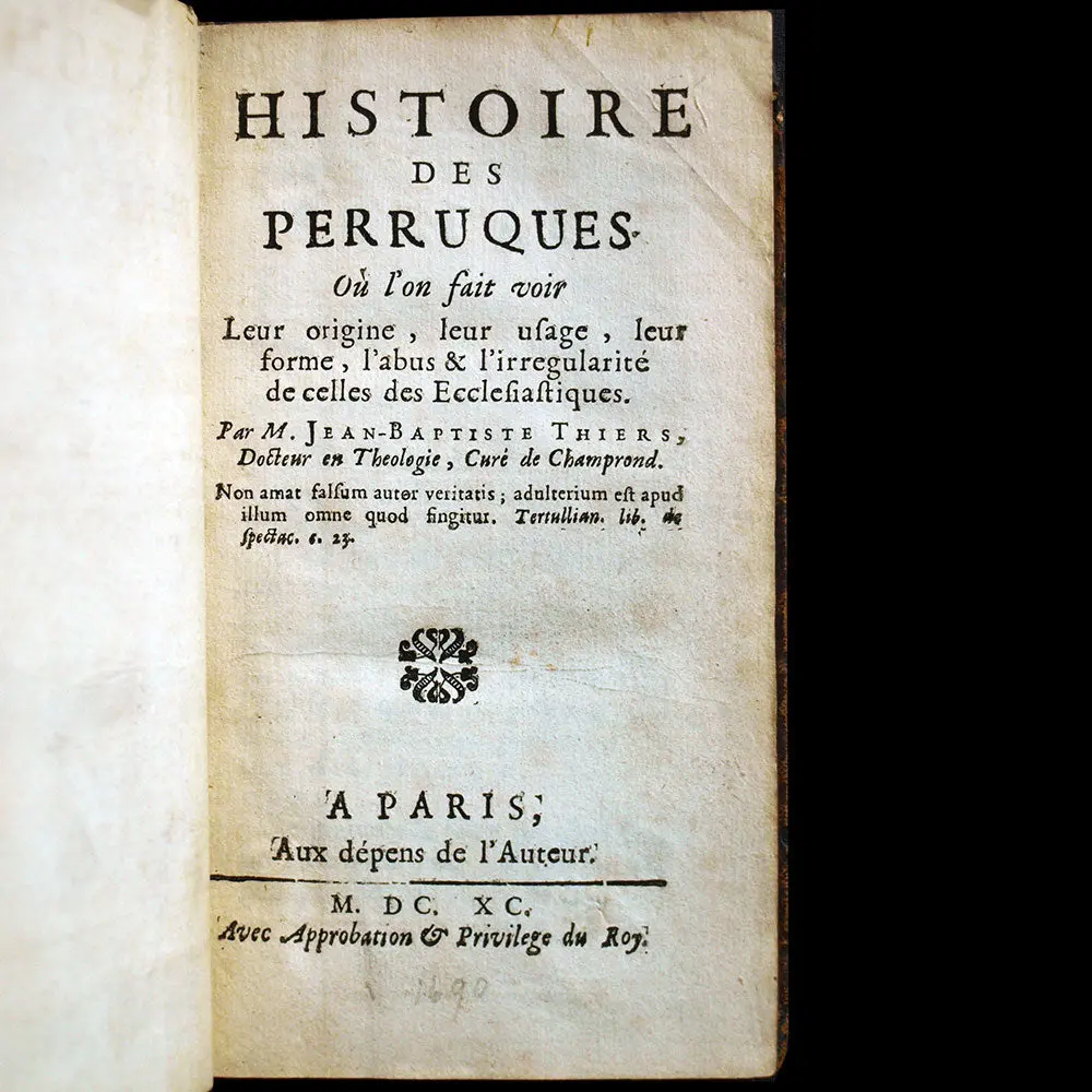 Thiers - Histoire Des Perruques (1690) 2