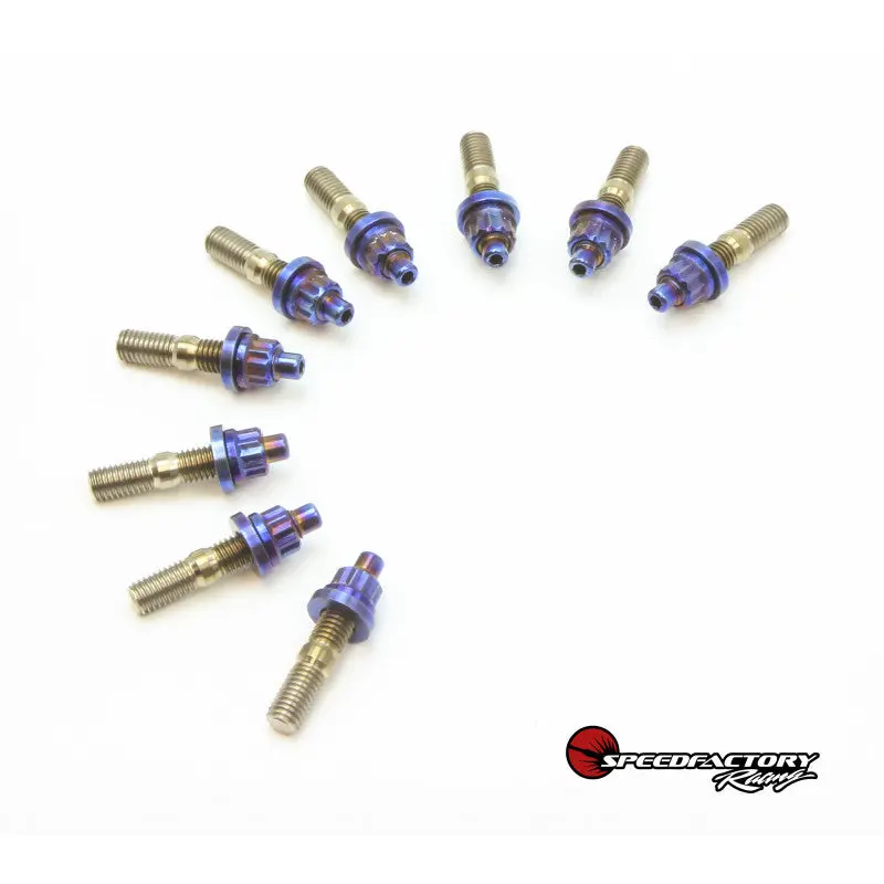 Speedfactory Honda / Acura Titanium F20c/F22c Exhaust Manifold Stud Kits 1