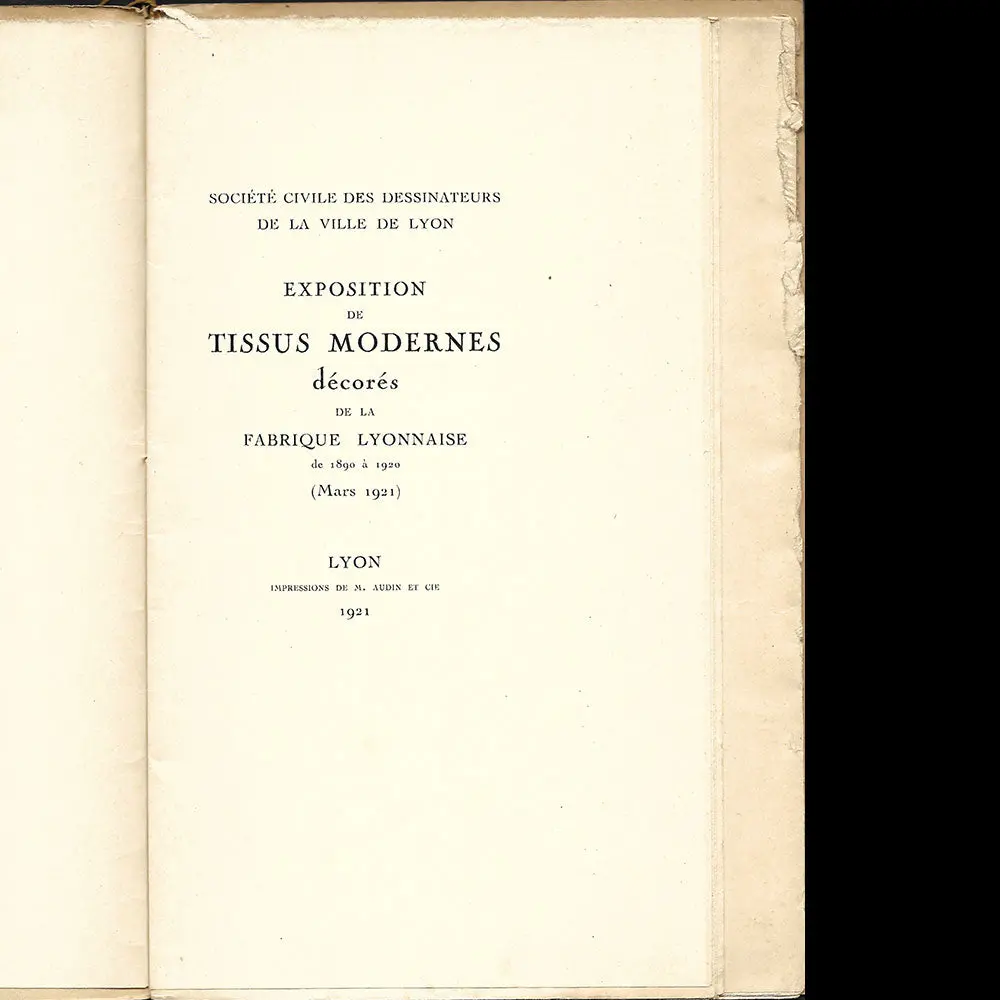 Les Tissus Modernes Décorés De La Fabrique Lyonnaise De 1890 À 1920 (1921) 2