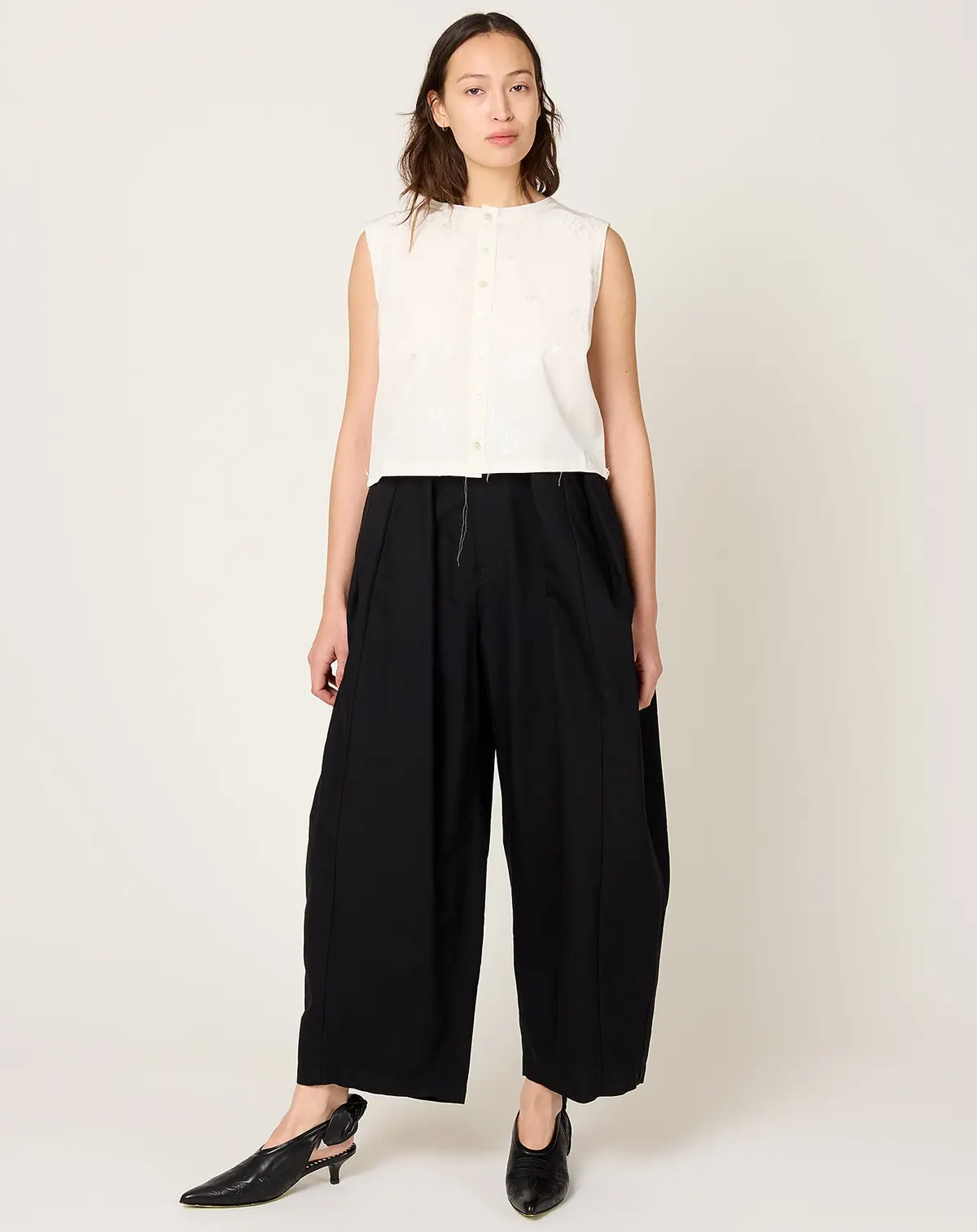 Ox Wide Pants In Navy 1